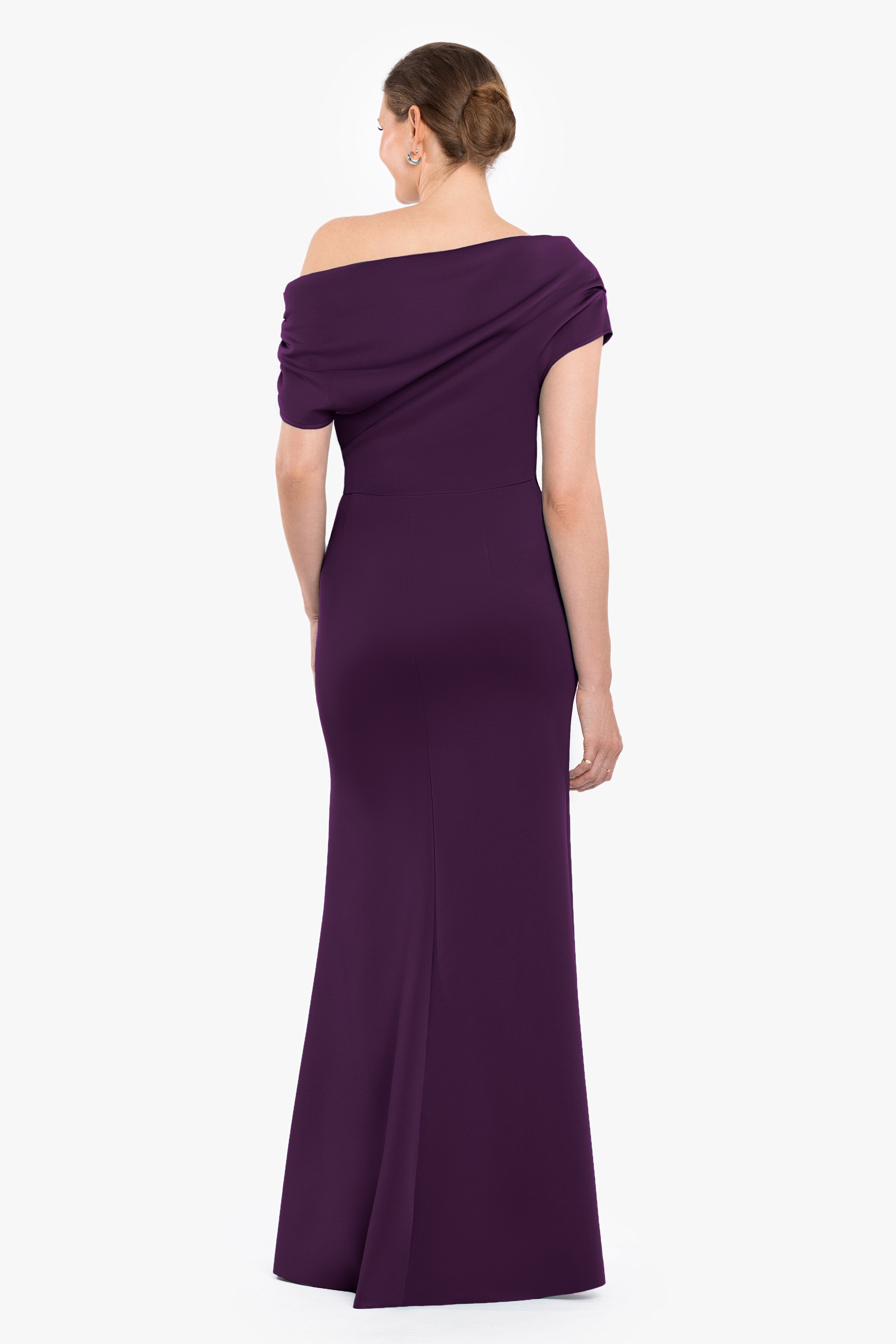"Lillian" Techno Scuba Ruched Dress