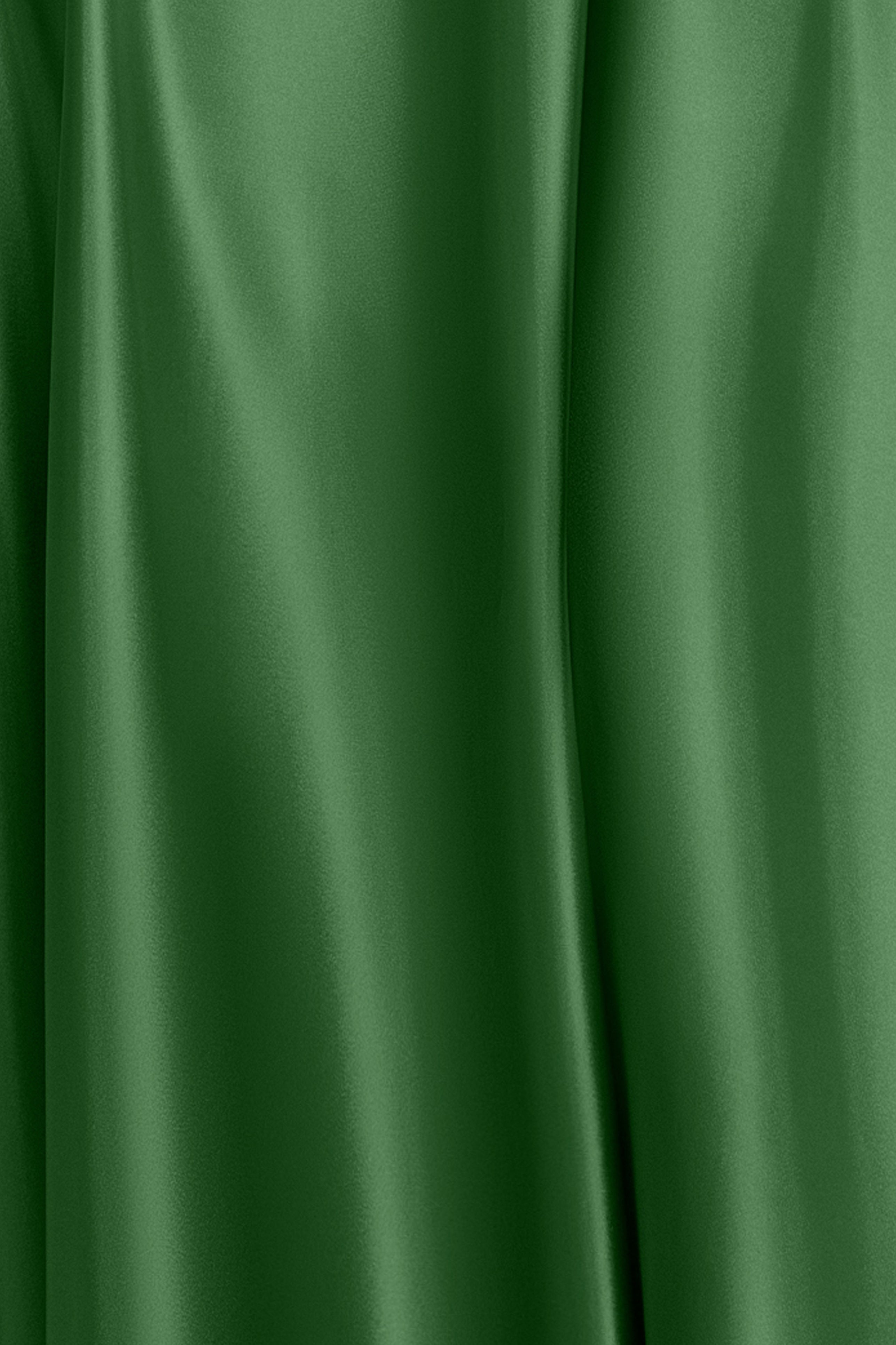 "Soley" Satin Off The Shoulder Ruched Gown