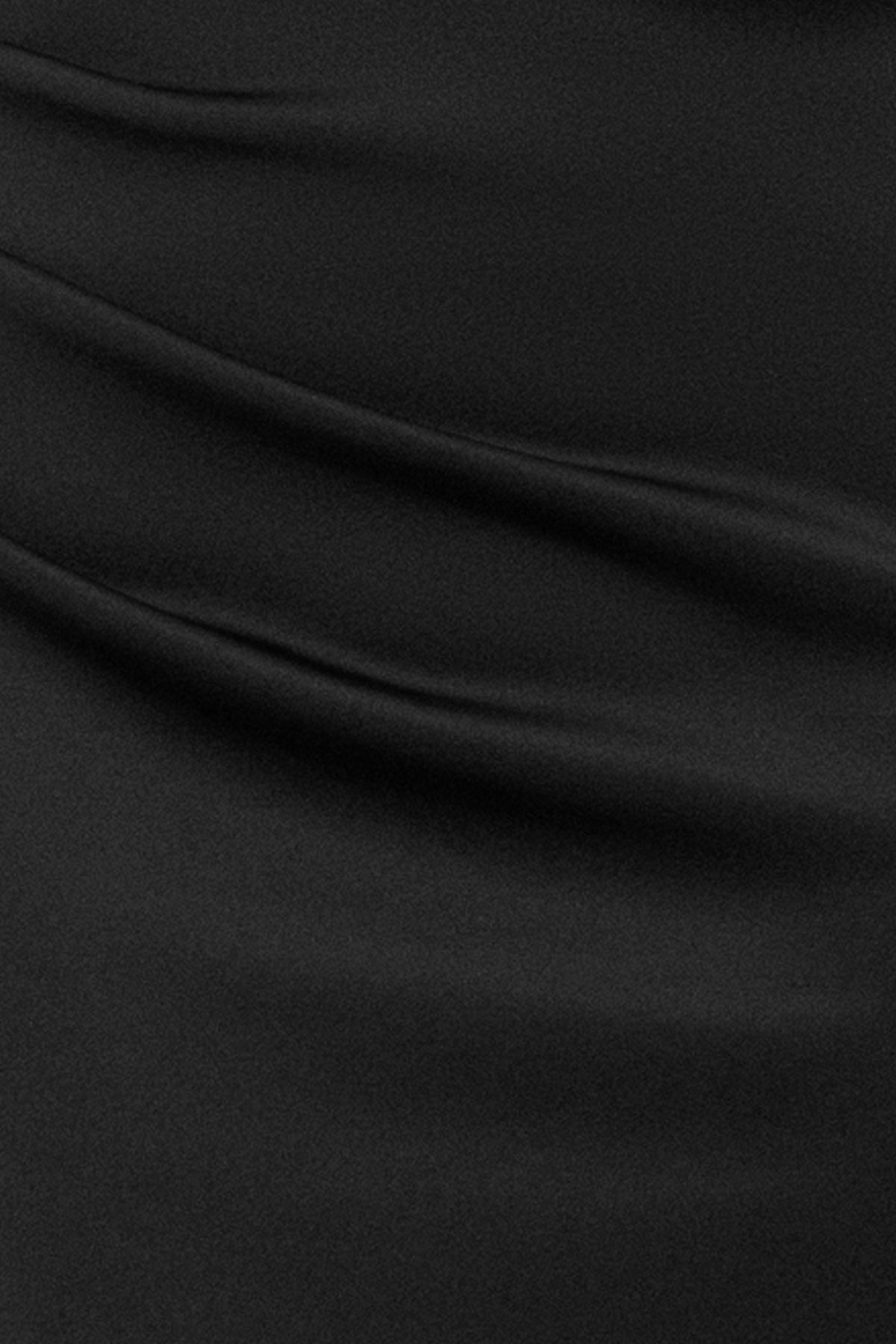 "Mitch" Techno Scuba Asymmetrical Neckline Dress