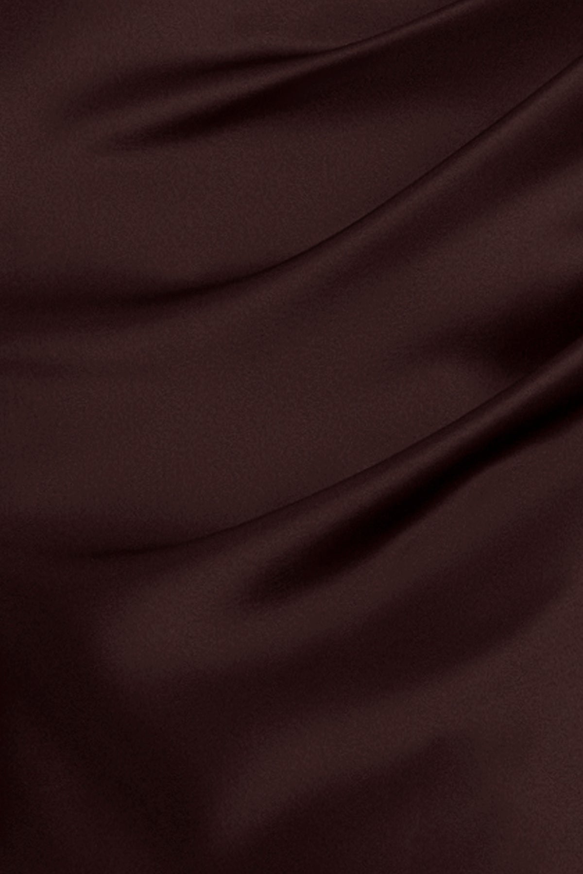 Petite “Hailey” Double Faced Satin Off The Shoulder Ruched Dress