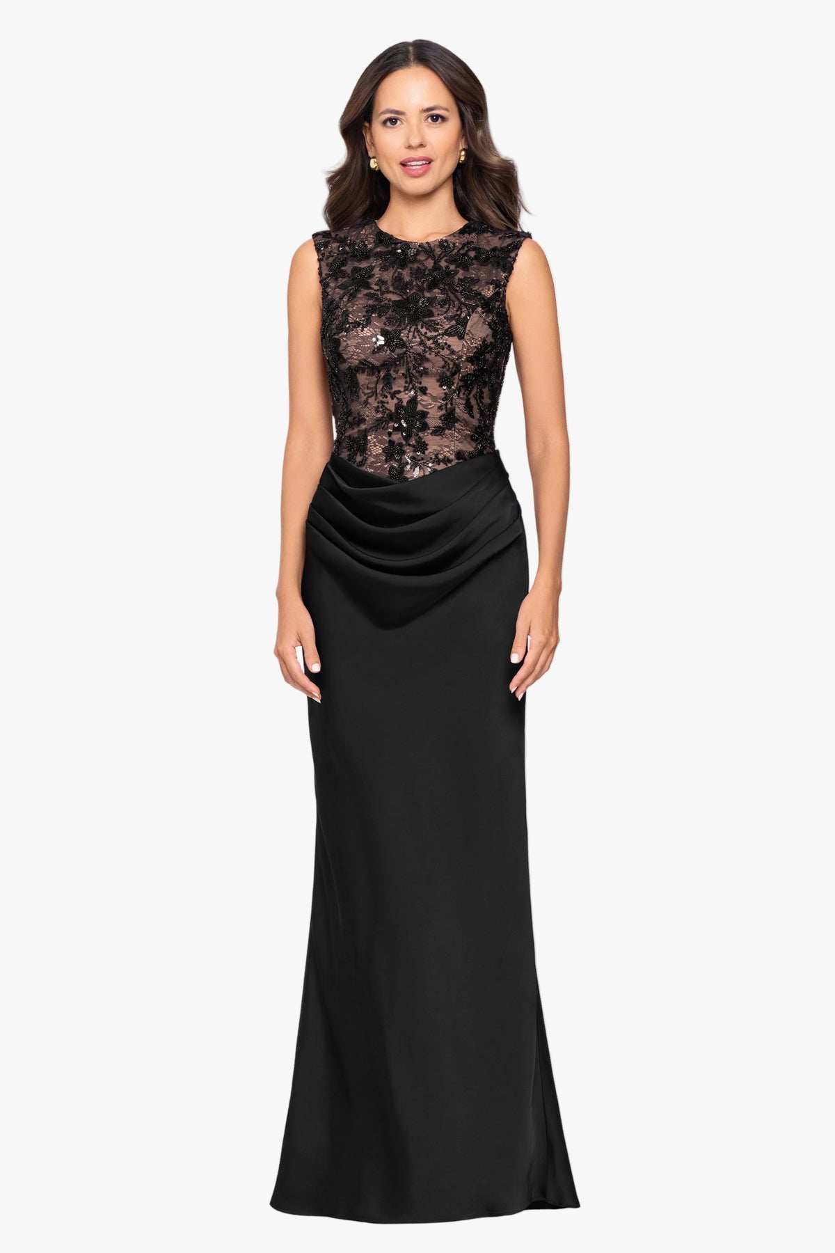 "Gretchen" Sequin Top & Satin Skirt Dress