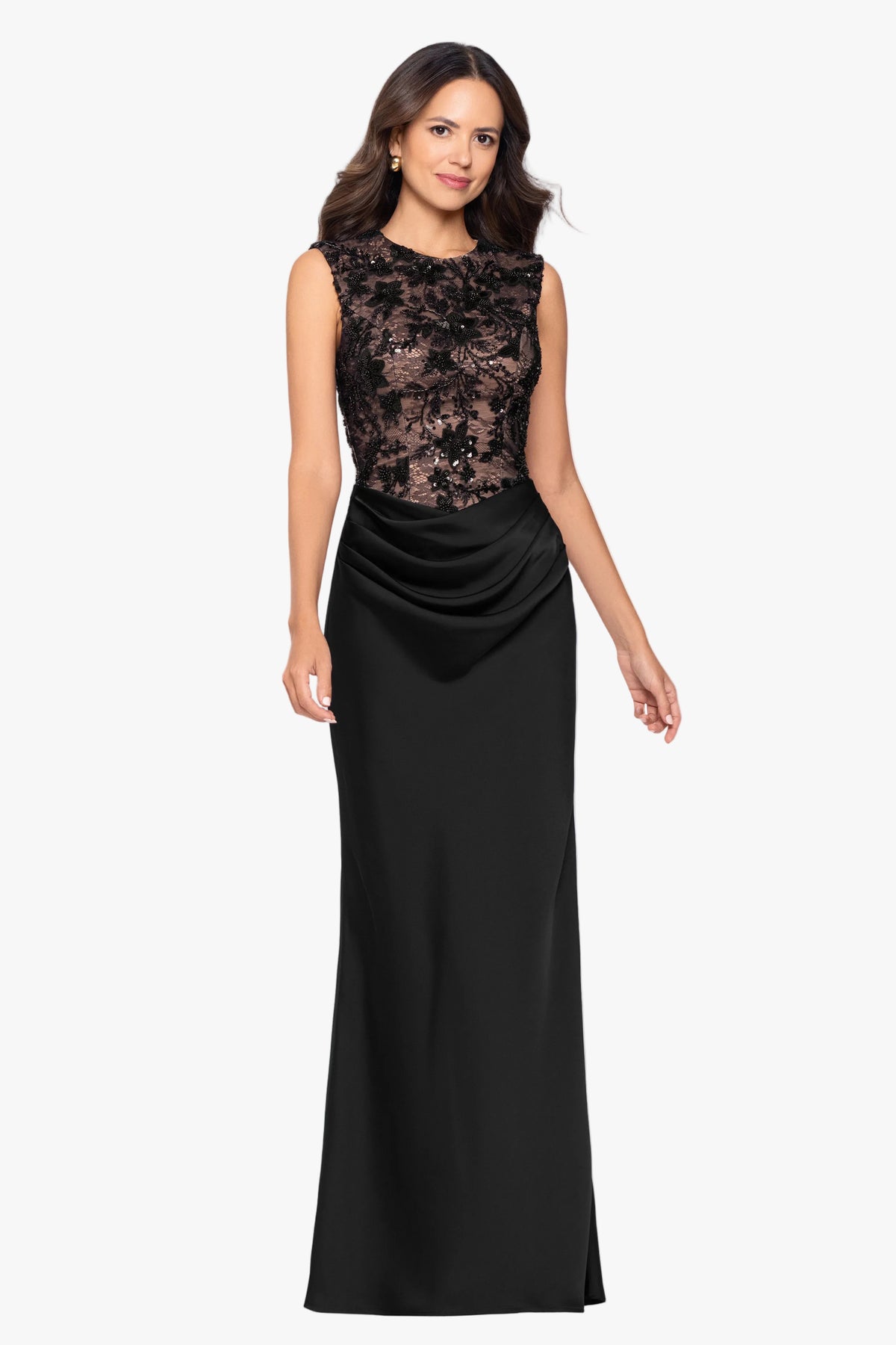 "Gretchen" Sequin Top & Satin Skirt Dress
