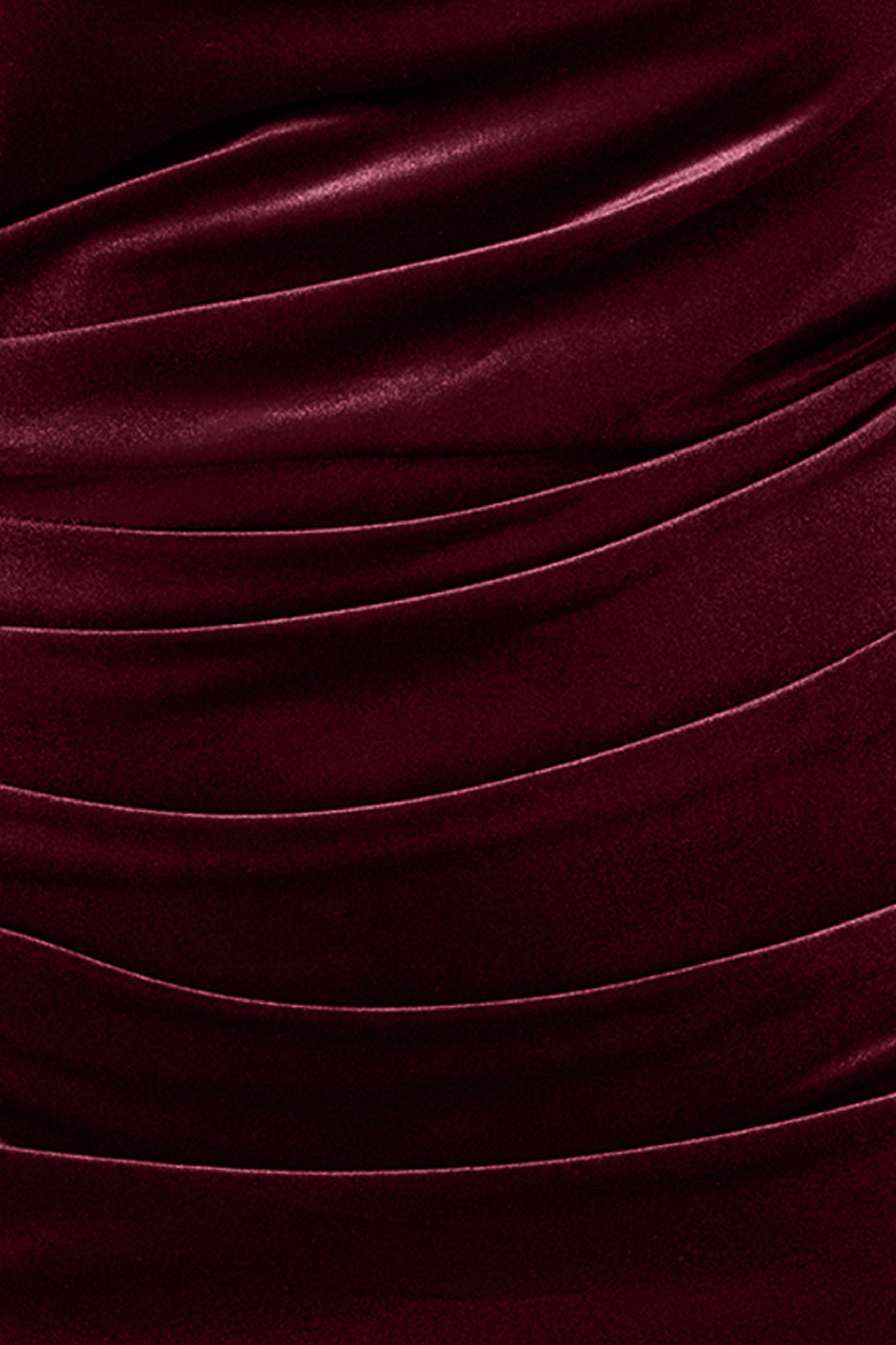 Plus "Audrey" Velvet Draped Back Dress