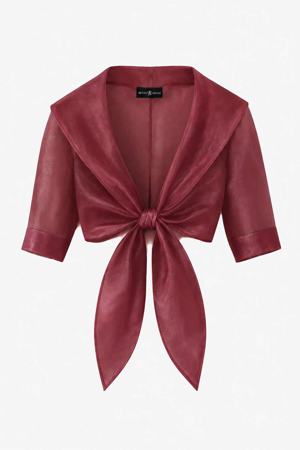 "Agnes" Organza 3/4 Sleeve Shawl Wrap