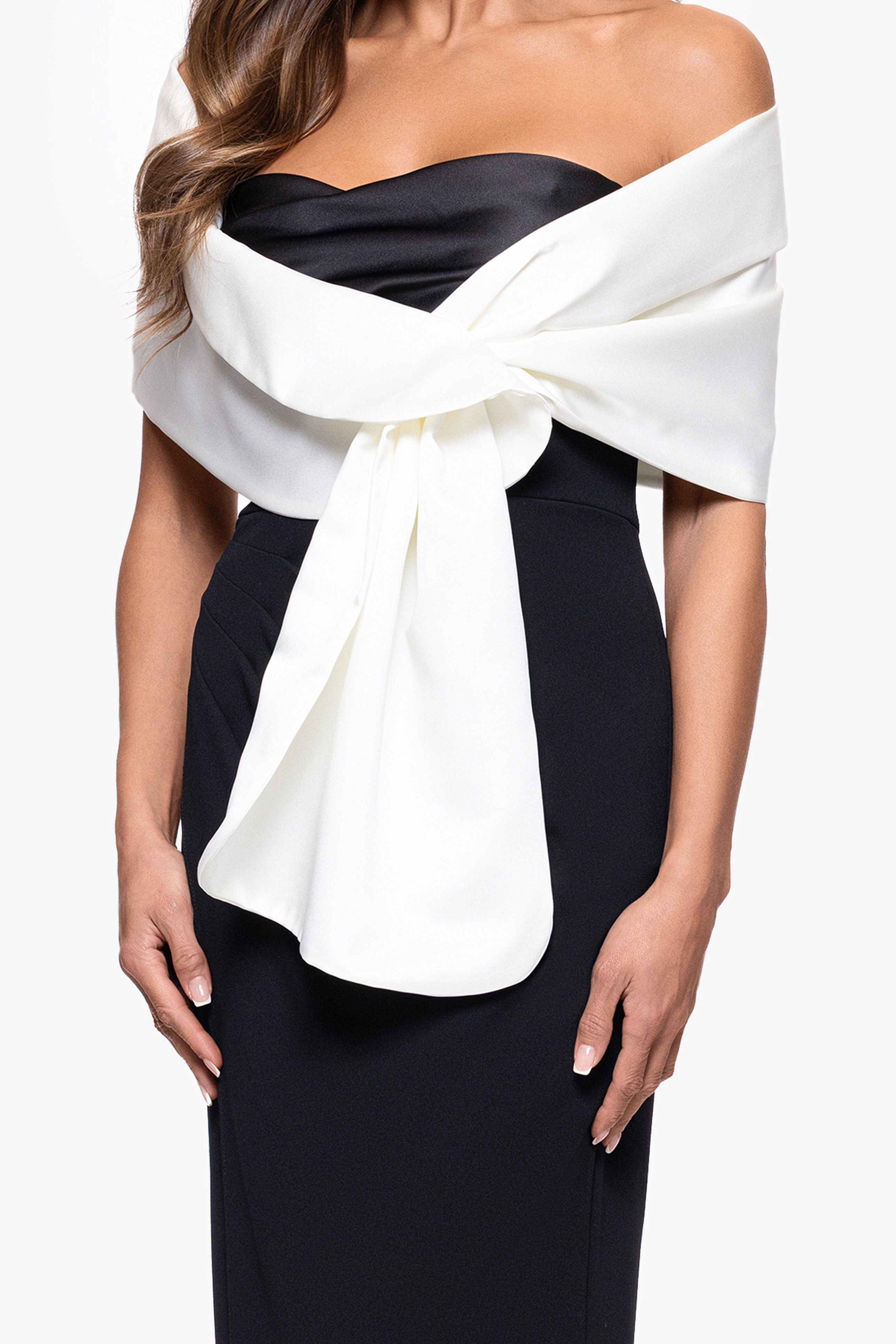 Trixie Satin Pull Through Shawl Wrap Mocha / One Size Trixie Satin Pull Through Shawl Wrap Mocha / One Size