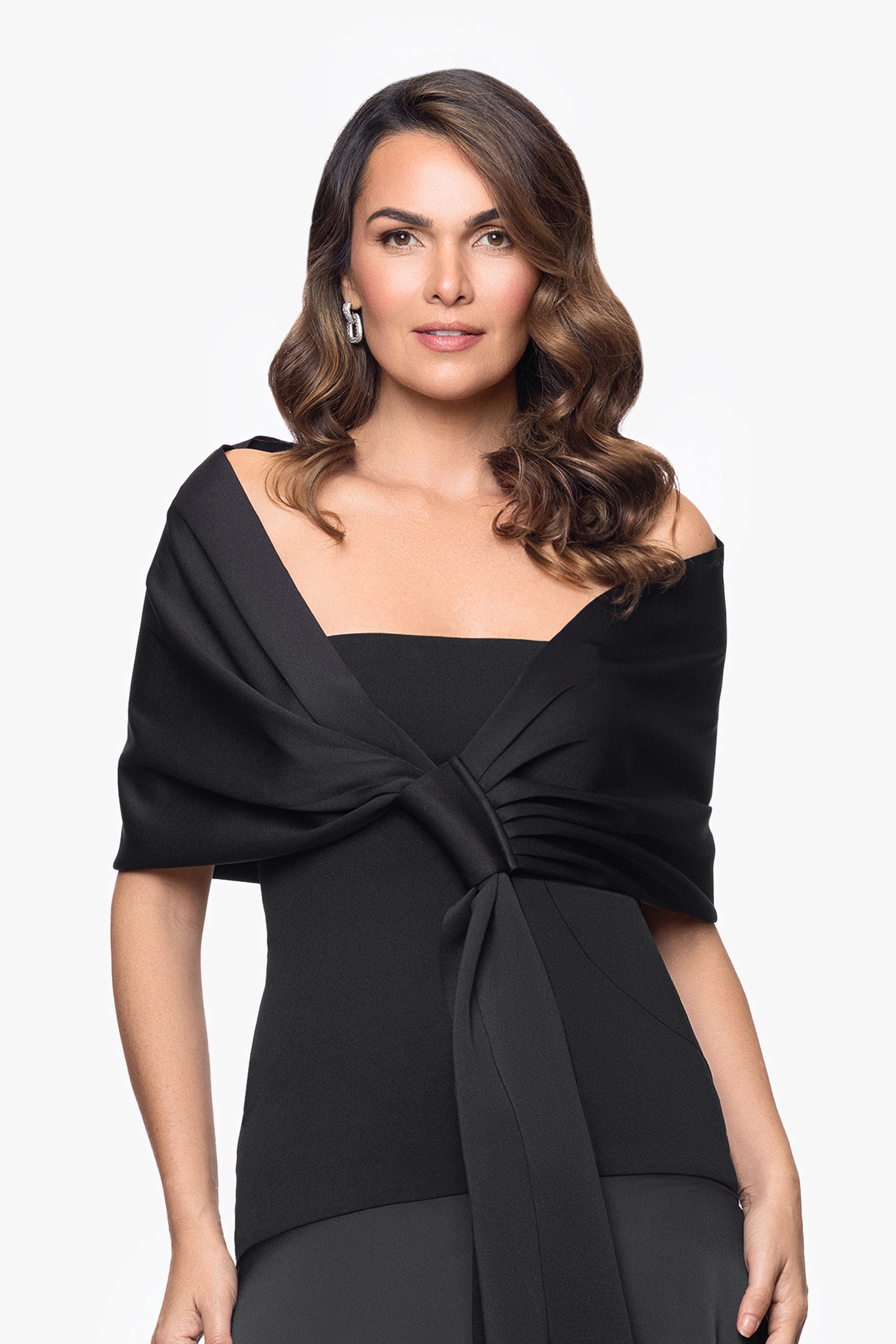 "Carol" Techno Scuba Pull Through Shawl Wrap