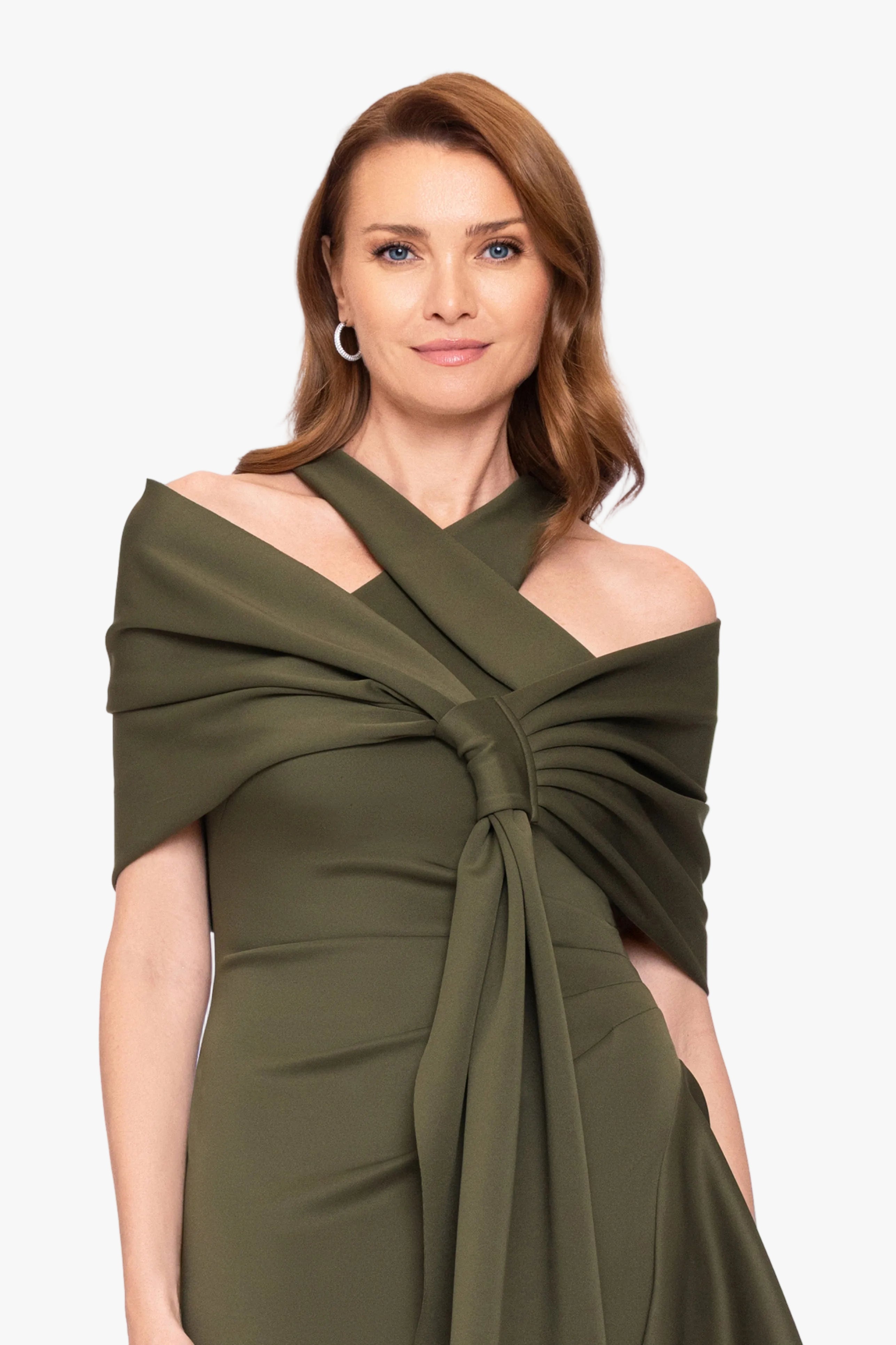 "Carol" Techno Scuba Pull Through Shawl Wrap