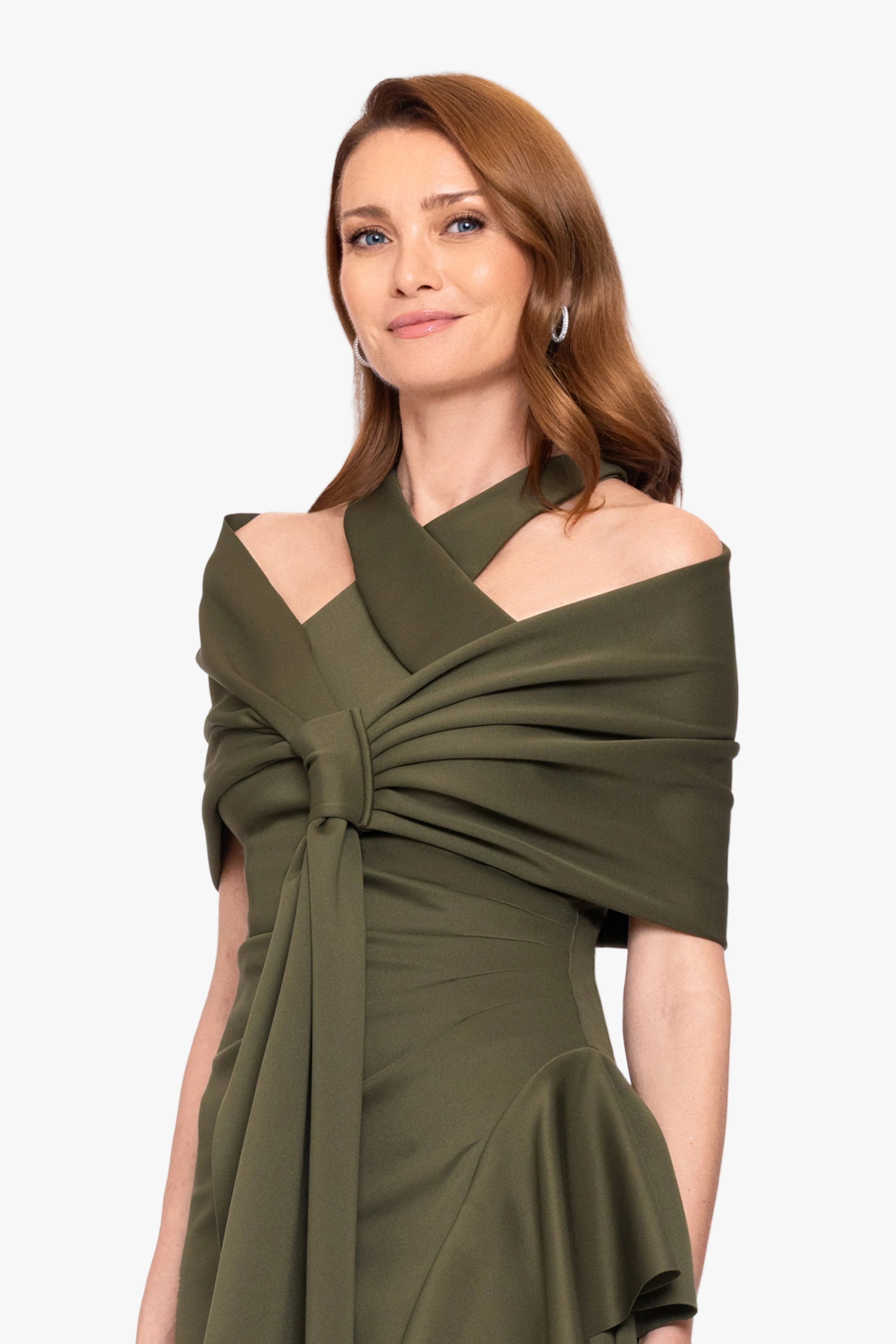 "Carol" Techno Scuba Pull Through Shawl Wrap