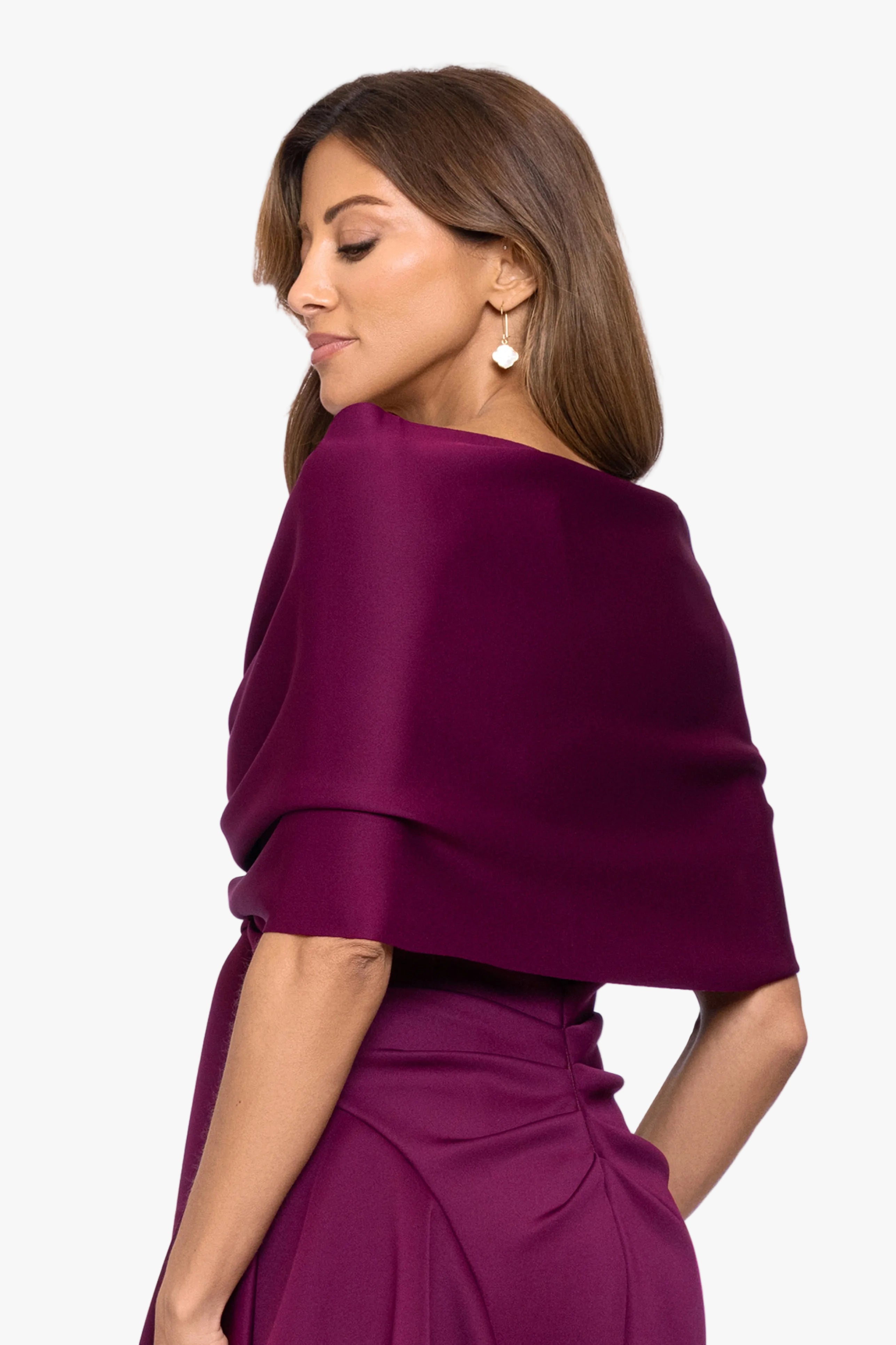 "Carol" Techno Scuba Pull Through Shawl Wrap