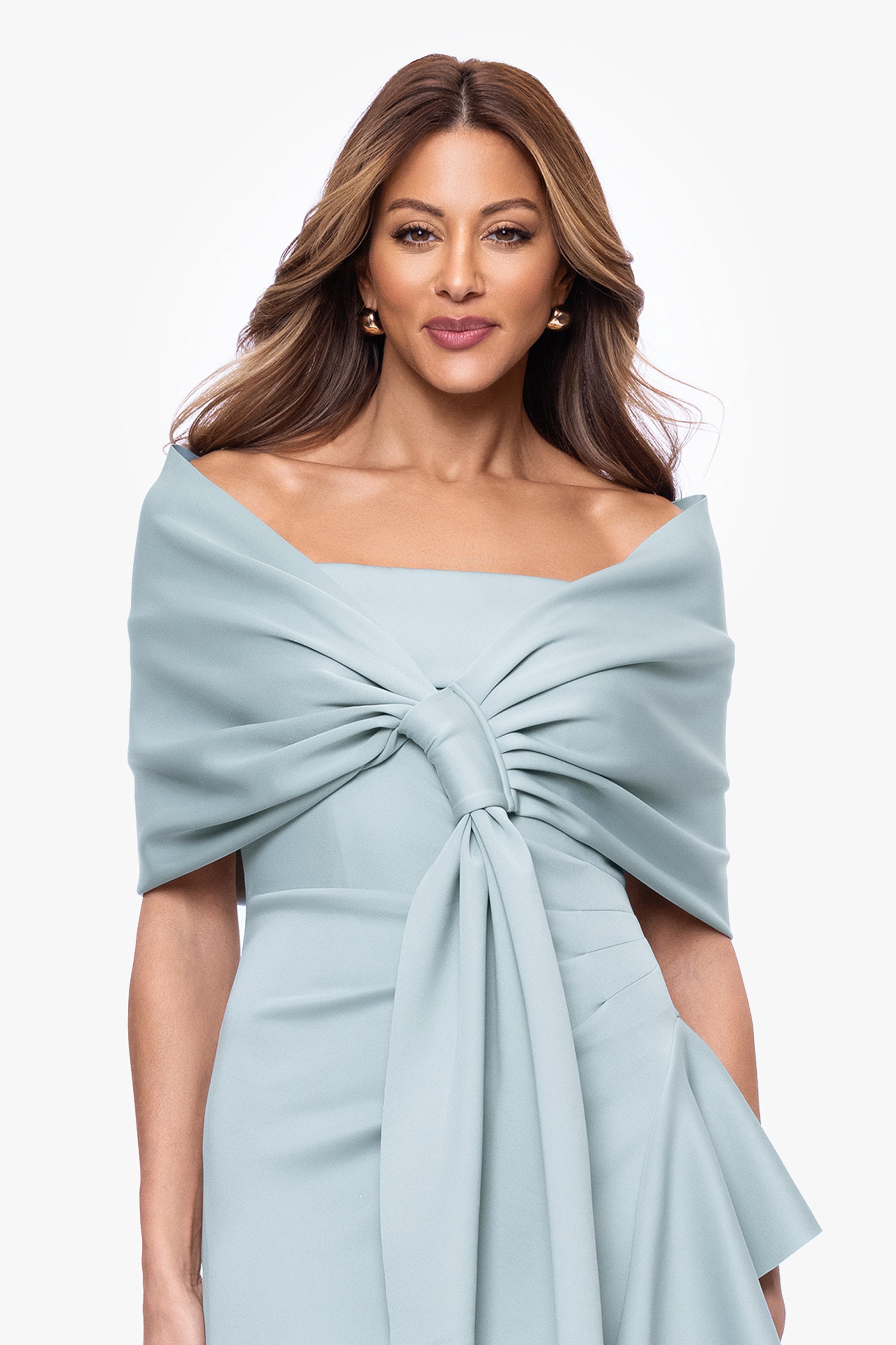 "Carol" Techno Scuba Pull Through Shawl Wrap