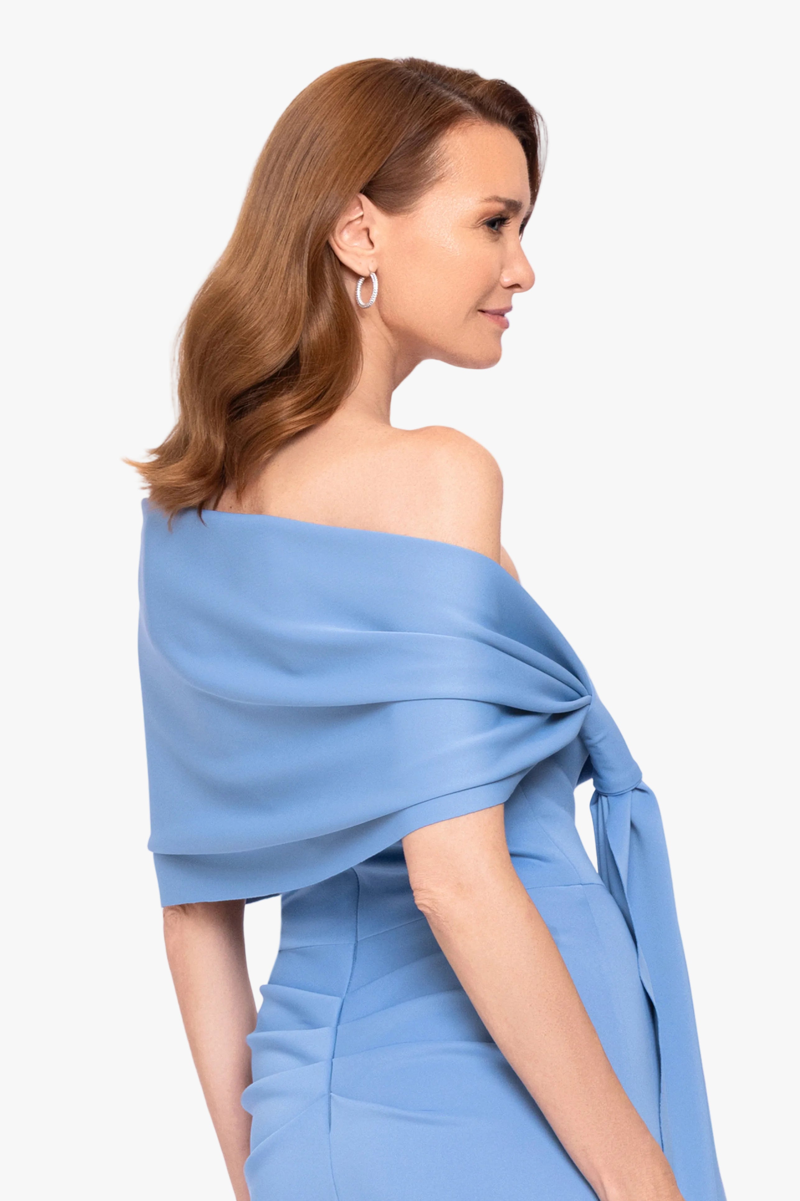 "Carol" Techno Scuba Pull Through Shawl Wrap