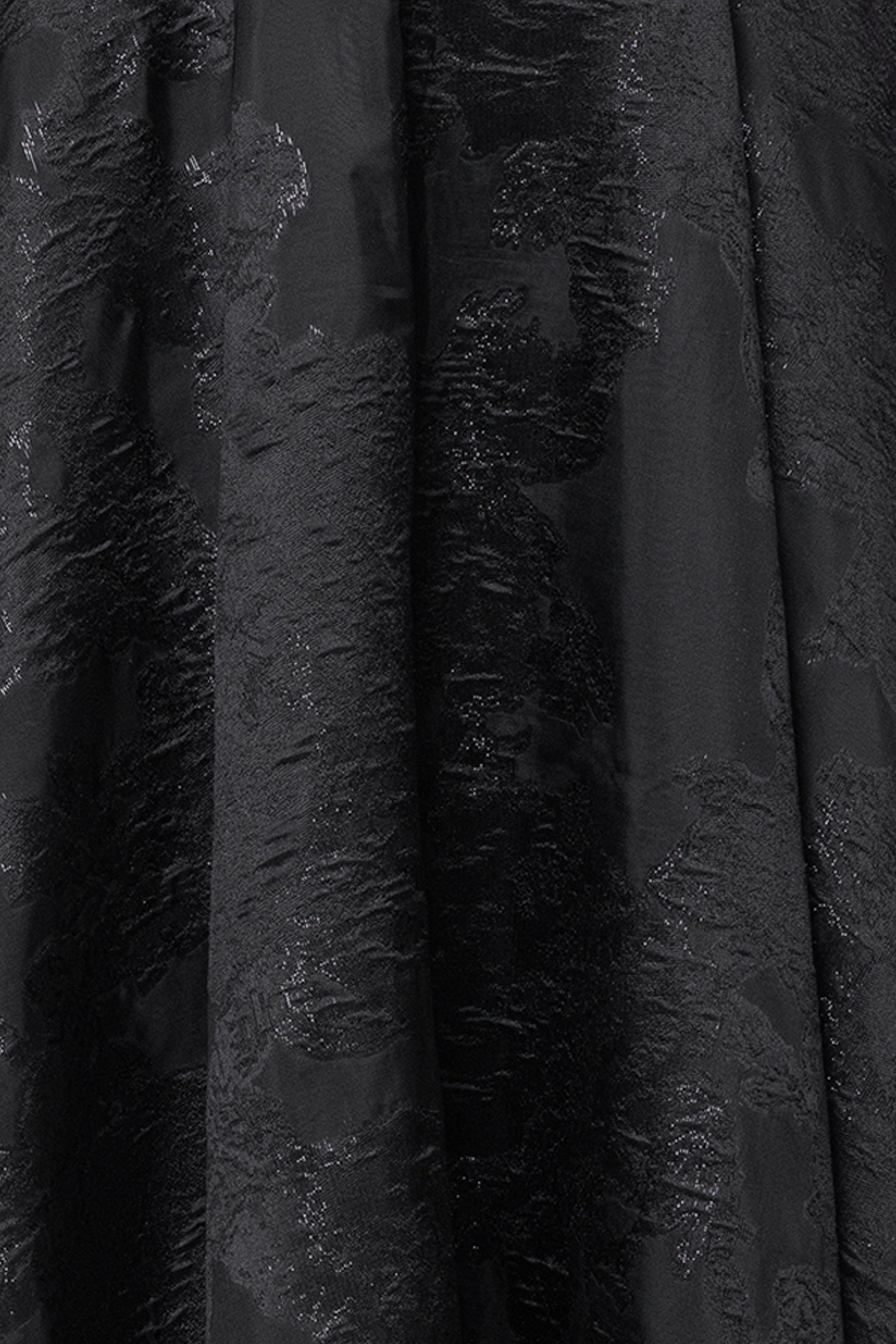 Betsy & Adam "Ellie" Organza Brocade Strapless Floor Length Gown