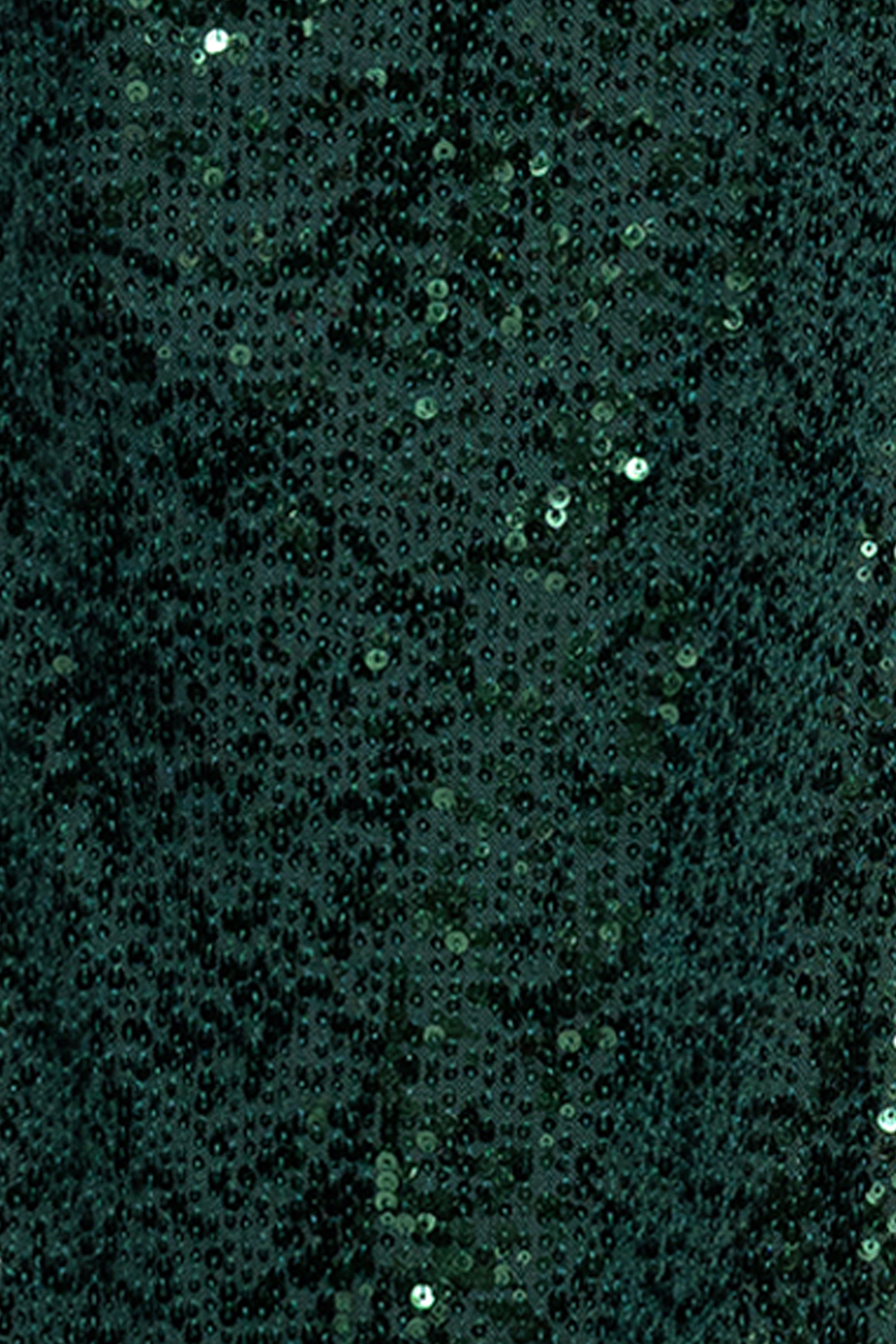 Betsy & Adam "Yulissa" Sequin Collared Long Sleeve Floor Length Dress