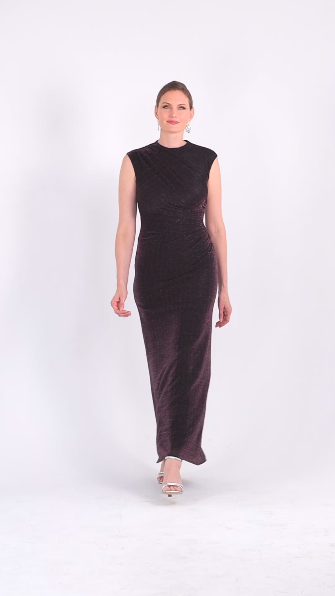 dark metallic dress Bethany