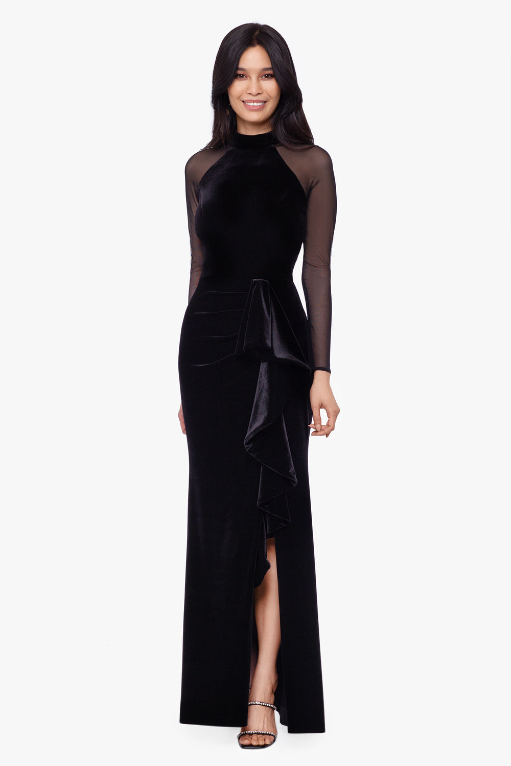 one shoulder long sleeve purple dress Purple One Shoulder Long Sleeve Maxi Dress With Slit